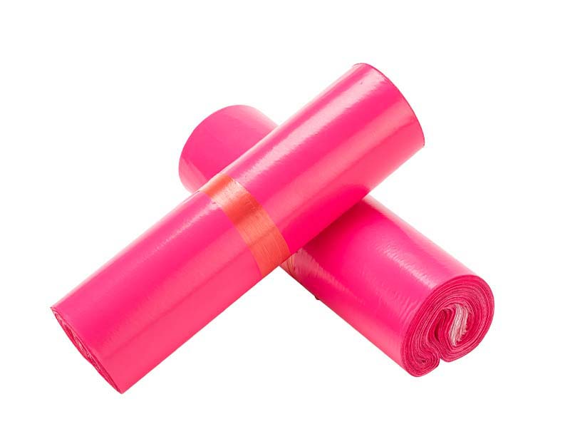 沁阳玫红色快递袋-02